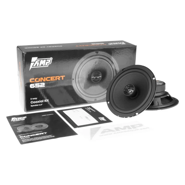 Динамики AMP Concert 652 (16 см) 2-полосные коаксиальные (2шт), RMS 55 Вт, 3 Ом