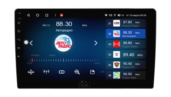 Магнитола 10" Wide Media KS-MFA-QR T 4/32Gb, QLED, 4G, Toshiba503HQ