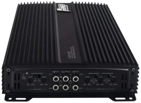 Усилитель 4-канальный AMP MASS 4.80 4x80 (4 Ом)/4x120 (2 Ом)/2x240 (мост 4 Ом)