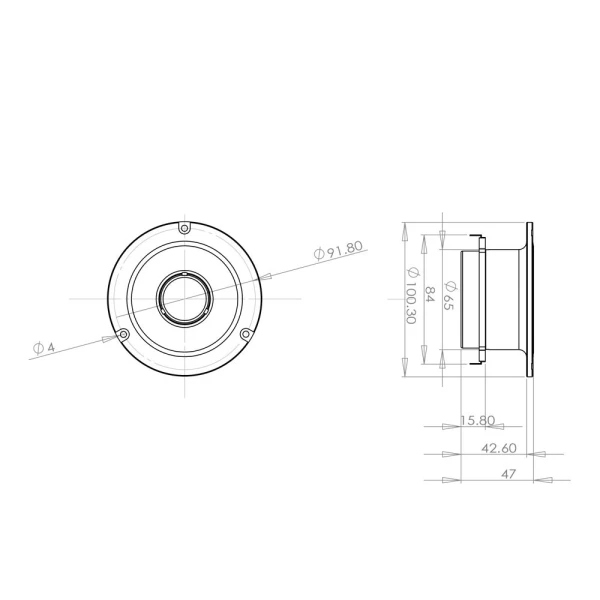 Динамики высокочастотные Oris Electronics LS-T45NEO, 50/100 Вт, 2000-20000 Гц, 4 Ом