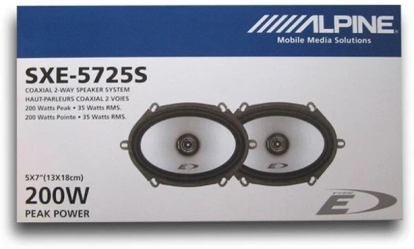 Динамики Alpine SXE-5725S (5x7) 2-полосная коаксиальная акустическая система