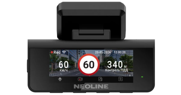 Регистратор 1 камера Neoline Argus 4K (Wi-Fi, GPS/ Глонасс базы, ADAS, 4K Ultra HD)