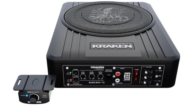 Сабвуфер активный 10" (ПОД СИДЕНЬЕ) PROLOGY KRAKEN BASS BOX-10 (RMS 120W/240W)