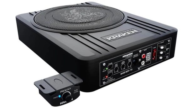 Сабвуфер активный 10" (ПОД СИДЕНЬЕ) PROLOGY KRAKEN BASS BOX-10 (RMS 120W/240W)