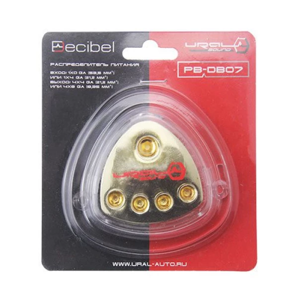 Дистрибьютор питания УРАЛ PB-DB07 (1x0ga/4x4ga)