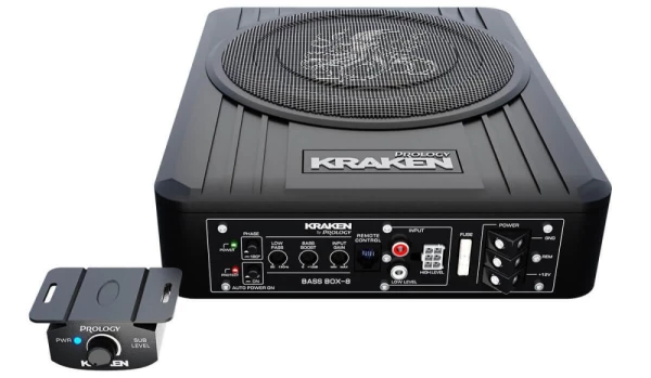 Сабвуфер активный 8" (ПОД СИДЕНЬЕ) PROLOGY KRAKEN BASS BOX-8 (RMS 200W/360W)