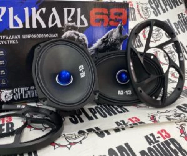 Динамики AZ-13 SPL Power Рыкарь 69 эстрадные широкополосные, 150/300 Вт, 92 дБ, 80-20000 Гц