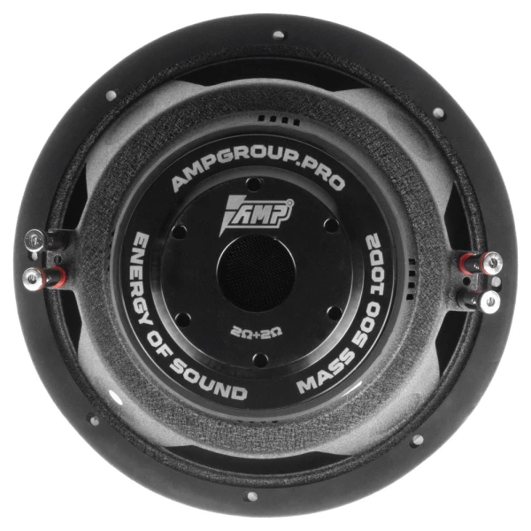 Динамик сабвуфер 10" AMP MASS 500 10D2 (2+2 Om / RMS 450W)