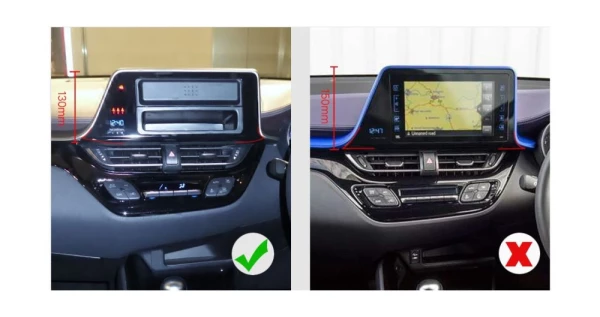 Рамка MFB Toyota C-HR 2016+ правый руль (для замены магнитолы 200x100мм)