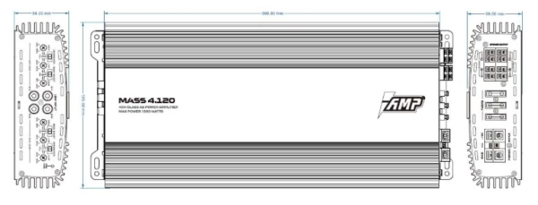 Усилитель 4-канальный AMP MASS 4.120