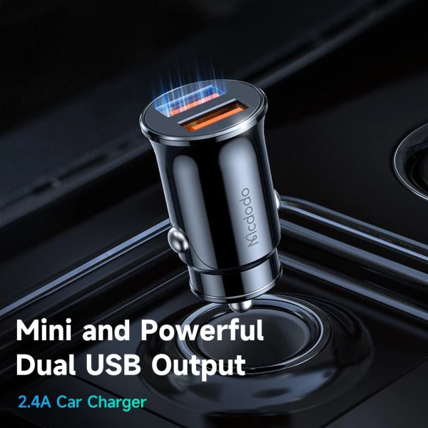 АЗУ 2USB McDodo CC-6602 2.4A черный (79420)