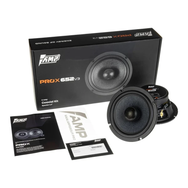 Динамики AMP PRO X 652 V3 (6.5" / 16.5 см) 2-полосная коаксиальная система 100 Вт, 3 Ом, 94 дБ