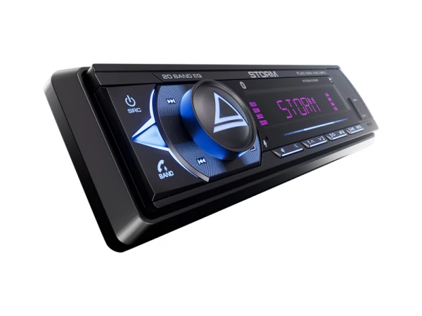 Магнитола 1DIN 12v Aura STORM-535BT (FLAC, USB, BT, 3RCA, 2-ZONE RGB, ДУ)