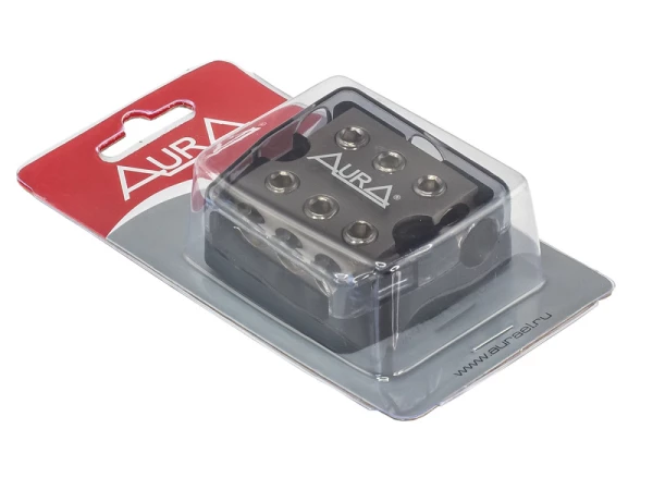 Дистрибьютор питания Aura FHD-348N (3x4Ga вход, 3x8-4Ga выход)