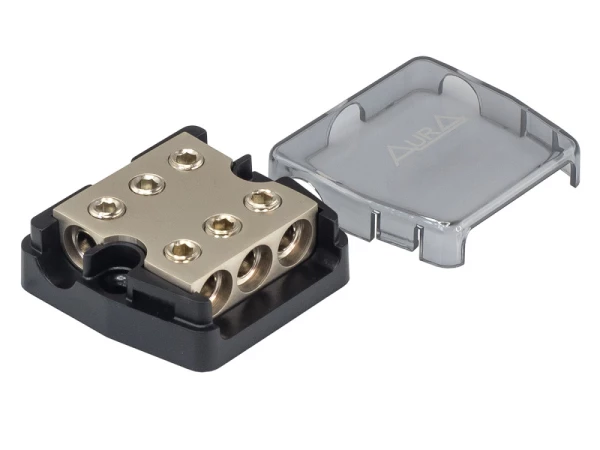 Дистрибьютор питания Aura FHD-348N (3x4Ga вход, 3x8-4Ga выход)