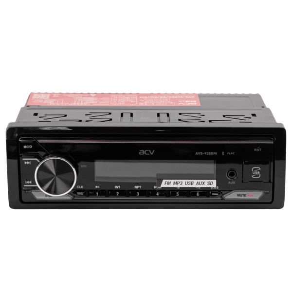 Магнитола 1DIN 12v ACV AVS-928BM bluetooth, USB, FM