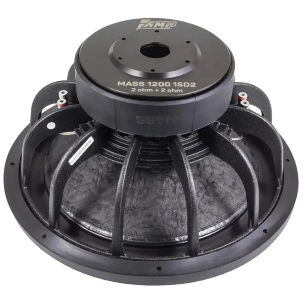 Динамик сабвуфер 15" AMP MASS 1200 15D2 (2+2 Om, RMS 1200W)