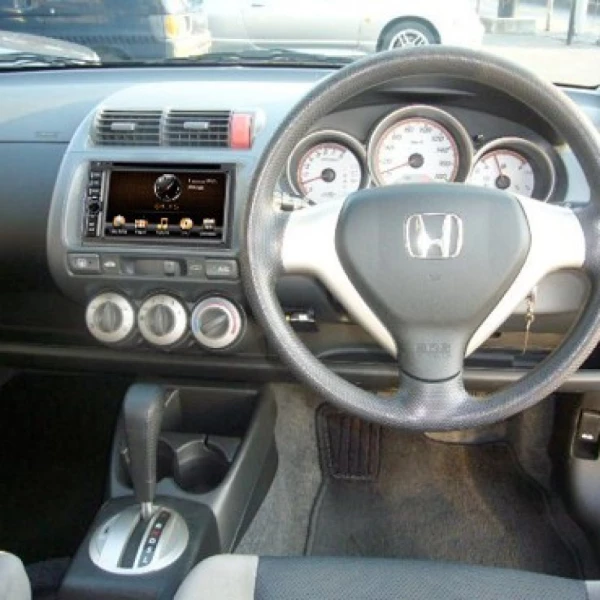 Рамка Honda Fit 01-07 2din с мех. печью, серая, правый руль