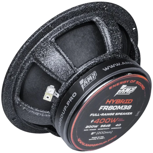 Динамики AMP Hybrid FR80M38 8" (20 см) среднечастотный динамик (1шт.)  200/400вт