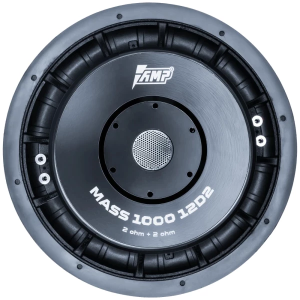 Динамик сабвуфер 12" AMP MASS 1000 12D2 (2+2 Om / RMS 1000/2000W)
