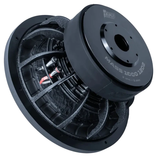 Динамик сабвуфер 12" AMP MASS 1000 12D2 (2+2 Om / RMS 1000/2000W)