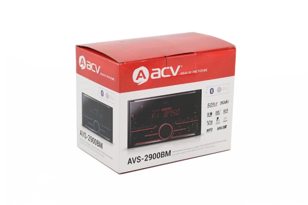Магнитола 2DIN 180x100 ACV AVS-2900BM bluetooth, USB, SD, FM