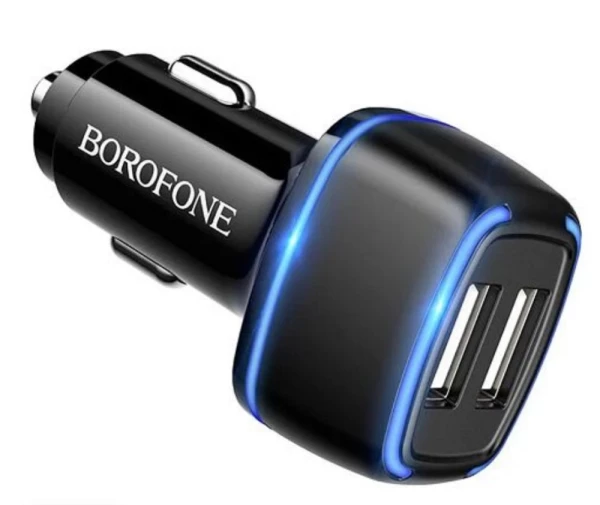 АЗУ 2USB Borofone BZ14, черный