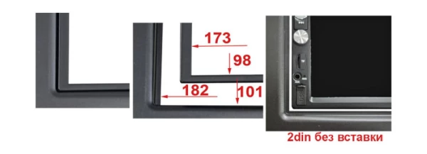 Рамка Fiat Ducato 2006+, Peugeot Boxer 2006+, Citroen Jumper 2006+ 2Din