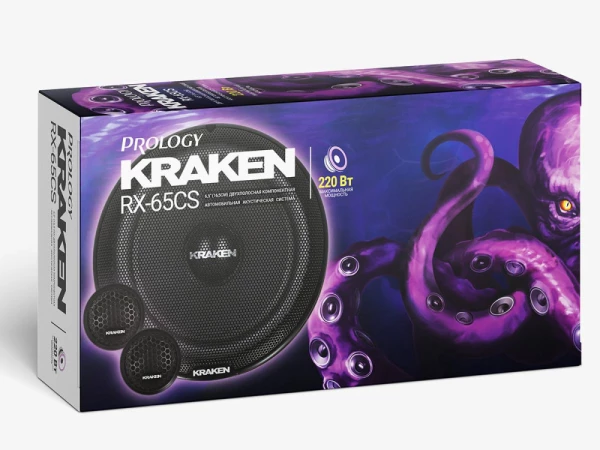 Динамики Prology RX-65CS KRAKEN (16 см) 2-полосная компонентная система  110/220W, 4 Om, 90 dB